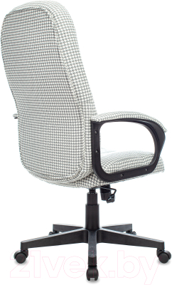 Кресло офисное Бюрократ T-898AXSN (серый Morris-1 гусиная лапка/пластик черный)