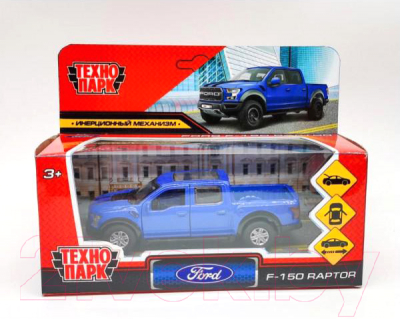 Автомобиль игрушечный Технопарк Ford F150 Raptor / F150RAP-12-BU