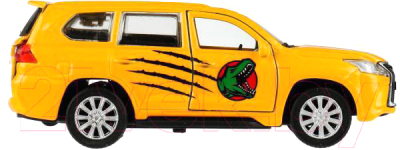 Автомобиль игрушечный Технопарк Lexus LX570 Динозавры / LX570-12DIN-YE
