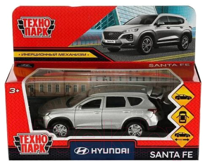 Автомобиль игрушечный Технопарк Hyundai Santafe / SANTAFE2-12-SR