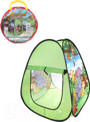 Детская игровая палатка Наша игрушка Веселый зоопарк / 668-45