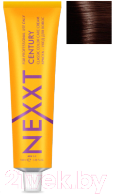Крем-краска для волос Nexxt Professional Century 4.8 (шатен махагон)