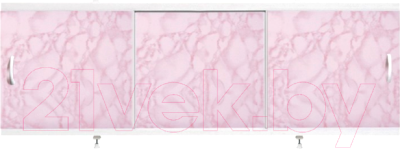 Экран для ванны Alavann Оптима 150 (розовый мрамор)