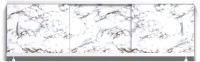 Экран для ванны Alavann Оптима 170 (черно-белый мрамор) - 