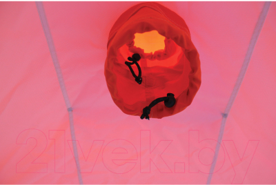 Палатка Митек Нельма-Куб 4 Люкс Профи (оранжевый бежевый/изумрудный)
