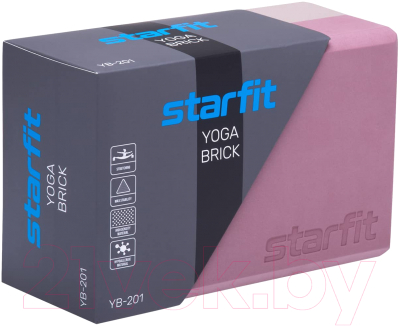 Набор блоков для йоги Starfit YB-201 (пыльная роза, 2шт)
