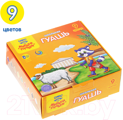 Гуашь Мульти-пульти Енот в Греции / ГК_33582 (9цв)