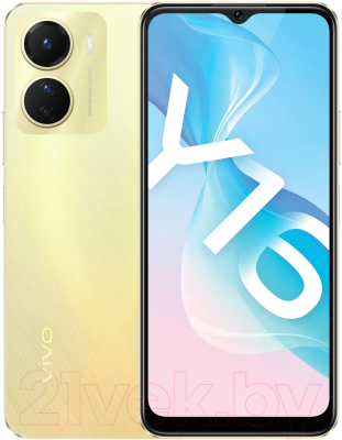 Изображение товара Смартфон Vivo Y16 3GB/32GB / V2204 (золотое сияние)