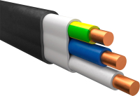 

Кабель силовой Ecocable, ВВГнг(А)-П 3х1.5 ок (N, PE)-0.66