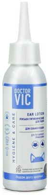 Изображение товара Средство для ухода за ушами животных Doctor VIC Лосьон гигиенический (100мл)