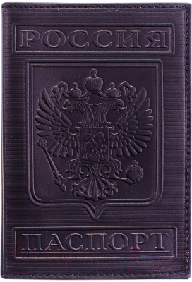 Обложка на паспорт OfficeSpace Герб / KPs_1641 / 176866 (черный)