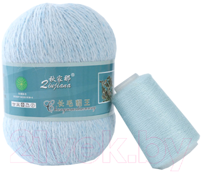 Пряжа для вязания ХоббиБум Пух Норки 069 (светло-голубой)