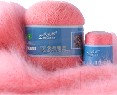 Пряжа для вязания ХоббиБум Пух Норки 813 (розовый)