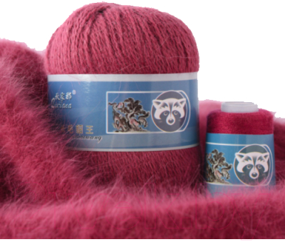 Пряжа для вязания ХоббиБум Пух Норки 853 (темно-розовый)