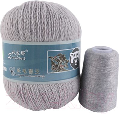 Пряжа для вязания ХоббиБум Пух Норки 857 (светло-серый)