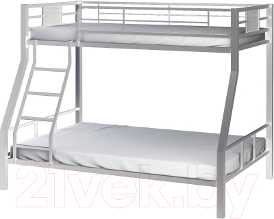 Двухъярусная кровать Формула мебели Гранада-1 / Г1.3 (серый)