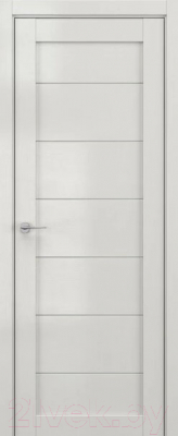 Дверь межкомнатная Deform V7 ДО 60x200 (крем вуд/стекло матовое)