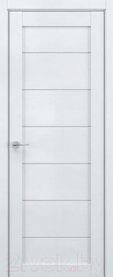 Дверь межкомнатная Deform V7 ДО 60x200 (скай вуд/стекло матовое)