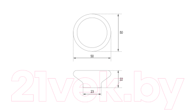 Ручка для мебели Boyard Lollipop RC600DB.4