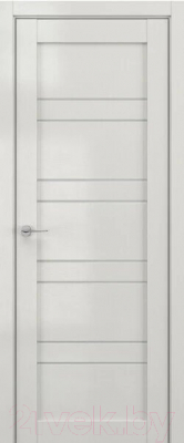 Дверь межкомнатная Deform V15 ДО 60x200 (крем вуд/стекло матовое)