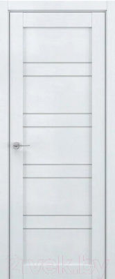 Дверь межкомнатная Deform V15 ДО 60x200 (скай вуд/стекло матовое)