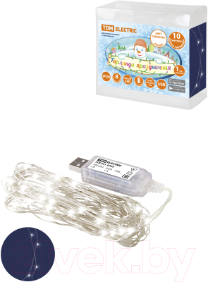 Изображение товара Светодиодная гирлянда TDM Роса SQ0361-0089