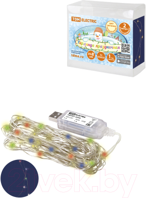 Изображение товара Светодиодная гирлянда TDM Роса SQ0361-0090