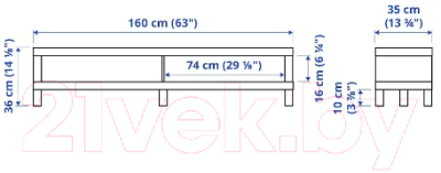 Тумба Ikea Лак ТВ 304.989.27