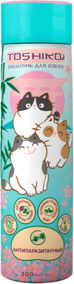 Шампунь для животных Toshiko Антипаразитарный для кошек (300мл)