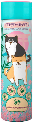 Шампунь для животных Toshiko Антипаразитарный для собак (300мл)