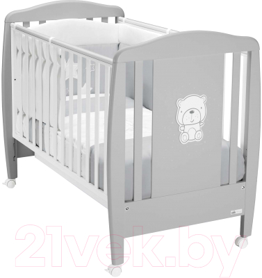 Детская кроватка Cam Lettino Orso Тедди / G255 (серый)