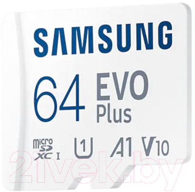 Карта памяти Samsung EVO Plus MicroSDXC 64GB + адаптер (MB-MC64KA/CN)