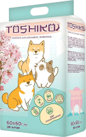 Одноразовая пеленка для животных Toshiko С ароматом сакуры 60x60см (30шт) - 