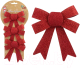 Миниатюра изображения товара Набор елочных игрушек Pozzi Milano Бантики / 5130 (3шт, красный)