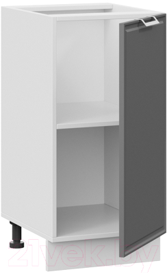 Шкаф-стол кухонный ТриЯ Белладжио 1Н4 (белый/софт графит)