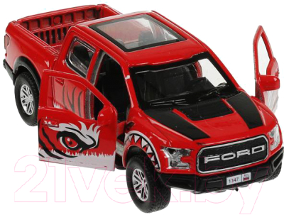 Автомобиль игрушечный Технопарк Ford F150 Raptor Хищники / F150RAP-12PRE-RD