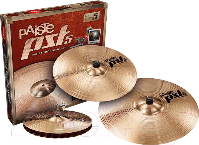 Набор тарелок для ударной установки Paiste New PST 5 Rock Set 000068RSET