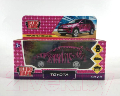 Автомобиль игрушечный Технопарк Toyota Rav4 / RAV4-12GRL-COW
