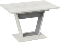 Обеденный стол ТриЯ Гавана тип 1 (дуб крафт белый/серый графит) - 
