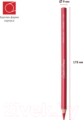 Пастельный карандаш Conte a Paris 039 / 2139 (гранатово-красный)