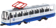 Трамвай игрушечный Технопарк TRAM71403-18SL-BUWH - 