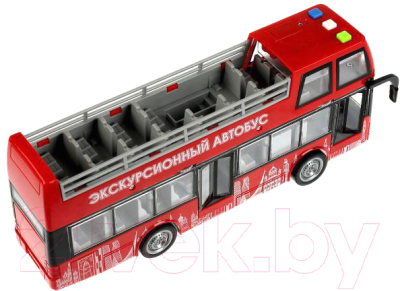Автобус игрушечный Технопарк Экскурсионный автобус / WY916A-R-RED