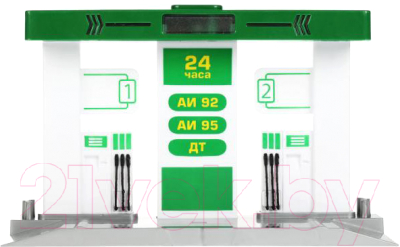 Автосервис игрушечный Технопарк Автозаправочная станция с машинкой / OILSTA-22PLGLE-GN