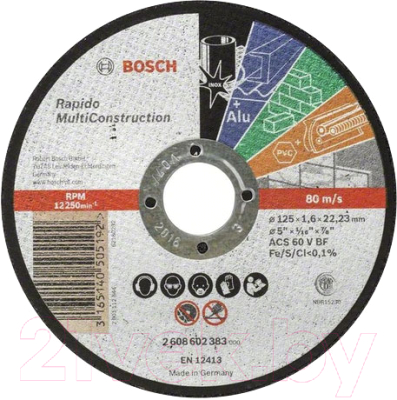 Отрезной диск Bosch 2.608.602.383