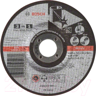 Отрезной диск Bosch 2.608.602.389
