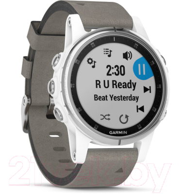 Умные часы Garmin Fenix 5S Plus/ 010-01987-05 (белый)