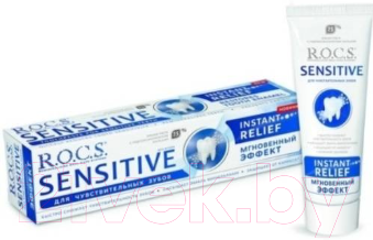 Зубная паста R.O.C.S. Sensitive Мгновенный эффект (94г)