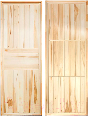 Деревянная дверь для бани Добропаровъ Эконом / 1623658