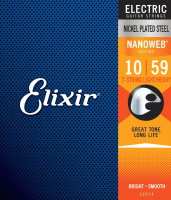 Струны для электрогитары Elixir Strings Nanoweb 12074 10-59 - 