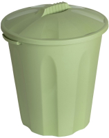 Контейнер для мусора Verde Оливковое (с крышкой) - 